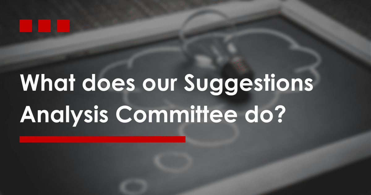 Suggestion Analysis Committee - DataDis
