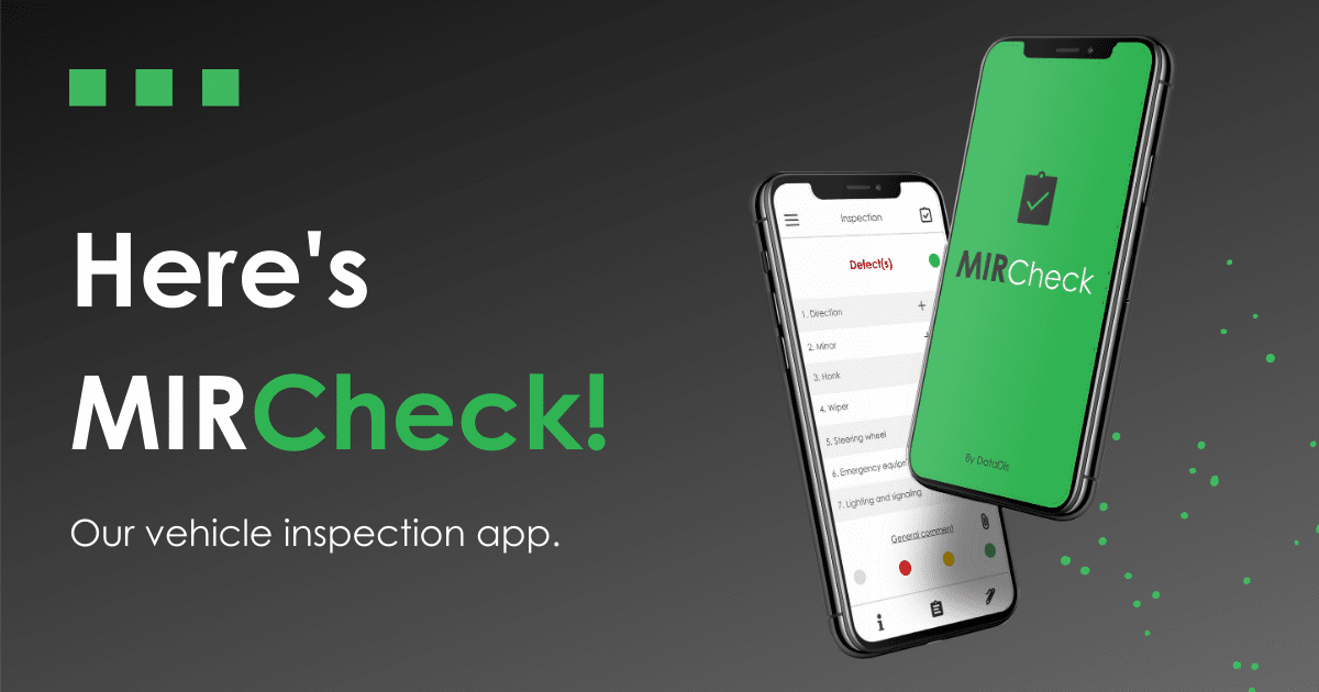 DataDis - MIRCheck launch - Vehicle inspection app