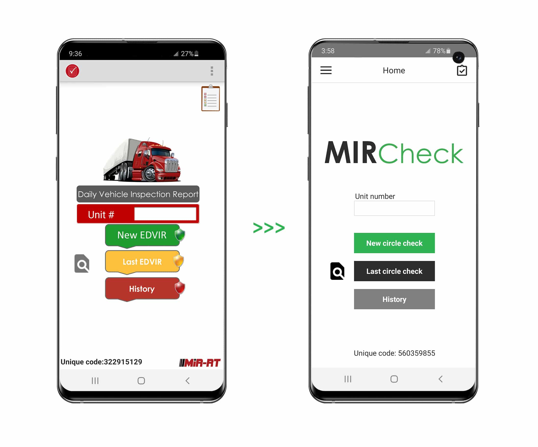 MIRCheck - Before and After - Home page