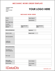 Complete Guide: Easy Mechanic Work Order Management - by DataDis