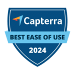 Badge Capterra - Meilleure facilité d'utilisation