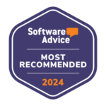 Badge Software Advice - Logiciel le plus recommandé 2024