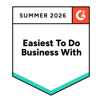 G2---Easiest-To-Do-Business-With---Summer-2026_400x400